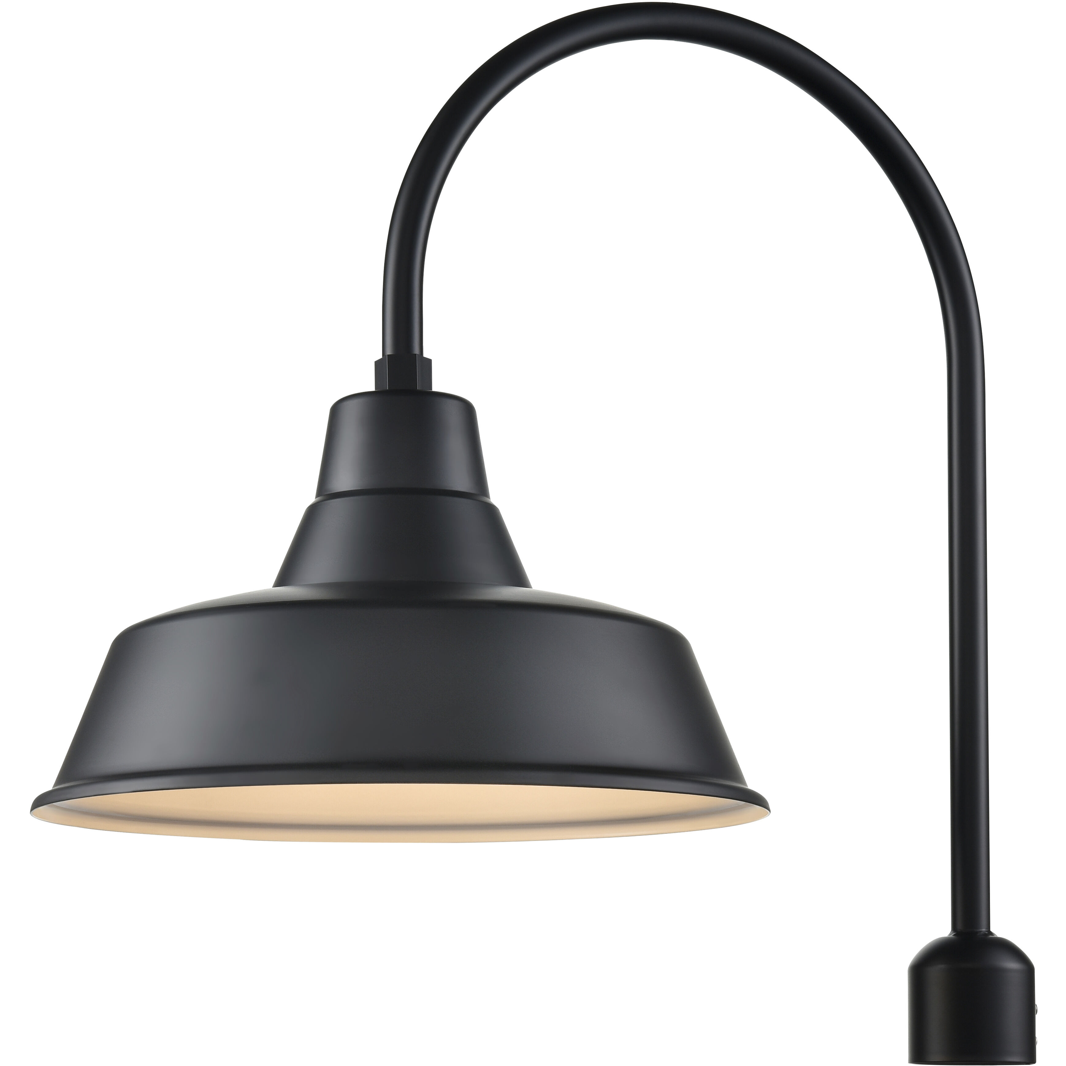 R Series Satin Black 17 inch Classic Warehouse Shade